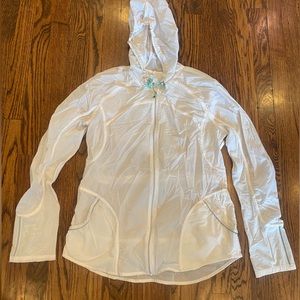 lululemon athletica White Hooded Jacket